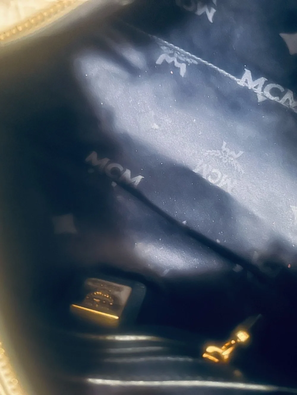 MCM navy blue